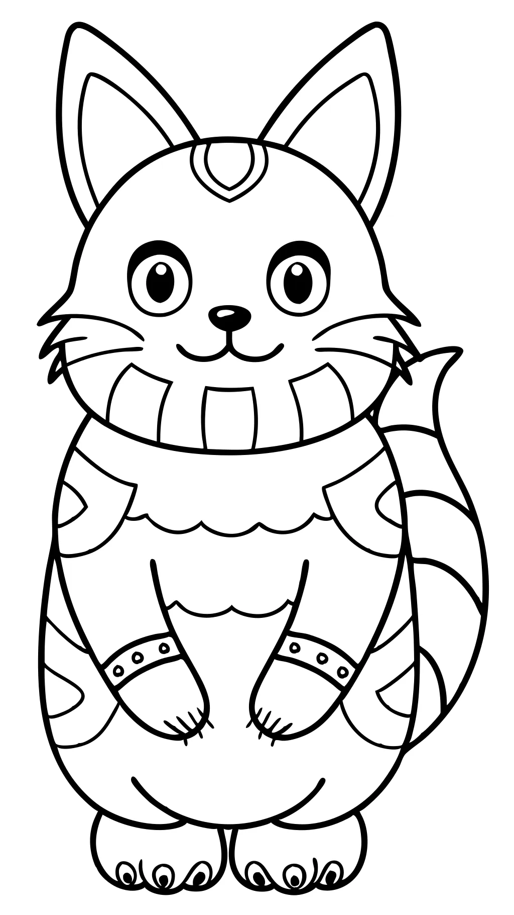 anime animals coloring pages